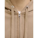 Jack & Jones - JORNORREBRO EMB SWEAT ZIP HOOD - Hoodie - Mocha Meringue