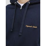 Jack & Jones - JORNORREBRO EMB SWEAT ZIP HOOD - Hoodie - Ocean cavern