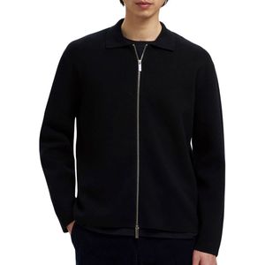 Katoenmix Vest - Met Rits - Regular-fit