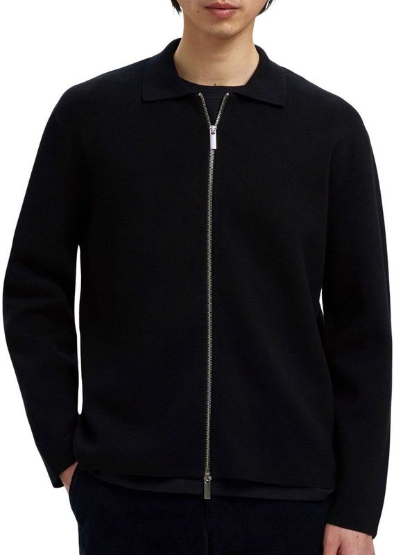 Katoenmix Vest - Met Rits - Regular-fit