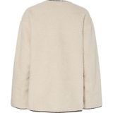 Pieces - Pcjulie Reversible Teddy Coated Jac - Damesjas - Birch/Dark Brown