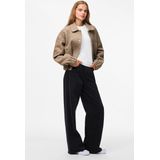 Pieces - Pcnadia Short Jacket - Bruin - Teddyjas - Korte Lengte