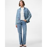 PIECES - PCJidi - Jeans - Blauw Denim - High Waist - Regular Fit