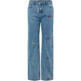 PIECES - PCJidi - Jeans - Blauw Denim - High Waist - Regular Fit
