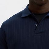 Poloshirt - Effen - Knitwear - Geribbelde Kraag - Knoopsluiting