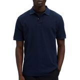 Poloshirt - Effen - Knitwear - Geribbelde Kraag - Knoopsluiting