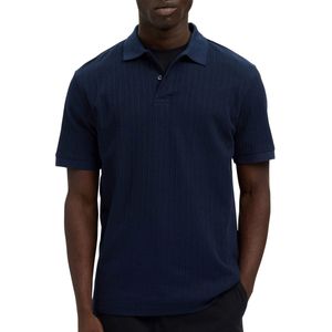 Poloshirt - Effen - Knitwear - Geribbelde Kraag - Knoopsluiting