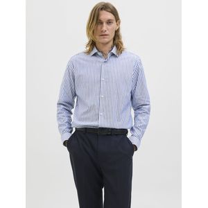 Overhemd - Twill - Lichtblauw - 100% Katoen - Slim Fit