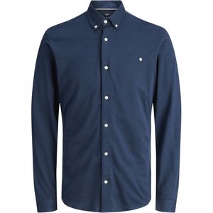 JACK & JONES PREMIUM - Overhemd - Donkerblauw - Slim Fit - Lange Mouwen