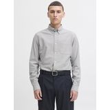 Jack & Jones - JPRBLUBrook - Overhemd - Grijs - Slim Fit - Lange Mouw