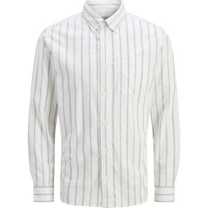 Jack & Jones Premium Overhemd 'JPRBLUBrook'  greige / donkergrijs / wit