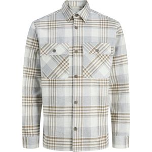 Jack & Jones - Jprrayle - Overhemd - Ermine - 100% Biologisch Katoen