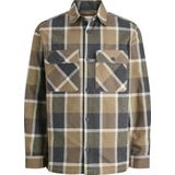 JACK & JONES - JPRRAYLE - Overhemd - Bruin - Flanel - Geruit
