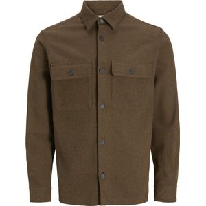 Jack & Jones - Jprrayle - Overhemd - Peat - 100% Biologisch Katoen