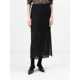 PIECES - Kanten Maxi Rok - Zwart