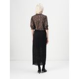 PIECES - Kanten Maxi Rok - Zwart