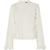 Pcjada - Blouse - Katoen - Lange Mouwen - Ronde Hals - Regular Fit