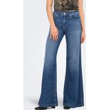Jeans - Mid Waist Flared Fit - Wide-leg Jeans