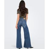 Jeans - Mid Waist Flared Fit - Wide-leg Jeans