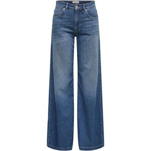 Jeans - Mid Waist Flared Fit - Wide-leg Jeans