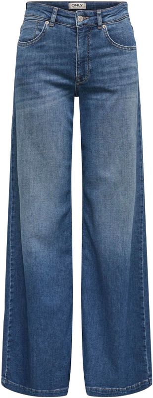 Jeans - Mid Waist Flared Fit - Wide-leg Jeans