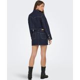 Only - Onlheather Ls Western Dnm Jacket - Dark Blue Denim - Dames Jas