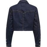 Only - Onlheather Ls Western Dnm Jacket - Dark Blue Denim - Dames Jas