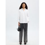 SELECTED - SLFMARGOT - Pantalon - Zwart - Wide Leg - Mid Waist