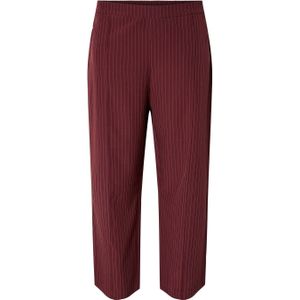 PIECES - Curve PCBOSSY - Wide Leg Pantalon - Donkerrood - Hoge Taille