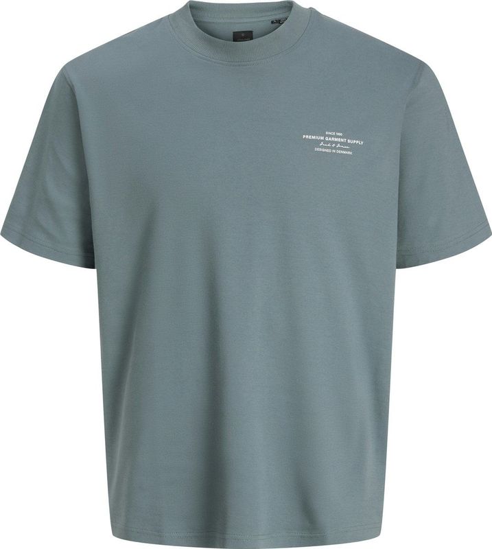 Jack en Jones - T-shirt - Rafblauw - Katoen/Elastaan