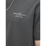 Jack en Jones - T-shirt - Steel - Katoen/Elastaan