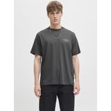 Jack en Jones - T-shirt - Steel - Katoen/Elastaan