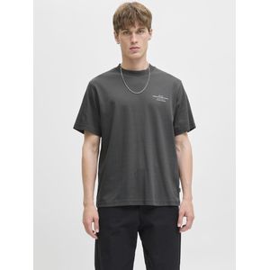 Jack en Jones - T-shirt - Steel - Katoen/Elastaan