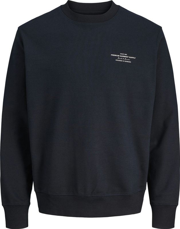 Jack en Jones - Sweater - Zwart - Biologisch Katoen