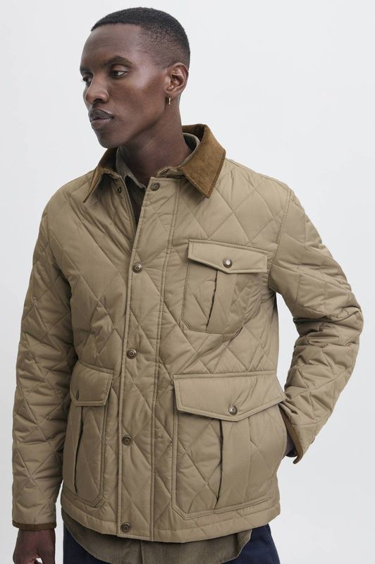 JACK & JONES PREMIUM - Doorgestikte Jas - Lichtbruin