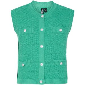 Pieces - Pcjena Sl O-neck Knit Vest - Winter Green - Gilet