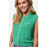 Pieces - Pcjena Sl O-neck Knit Vest - Winter Green - Gilet