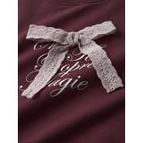 NAME IT - NMFSETINA - Sweatshirt - Rosa/Bourgogne/Wit