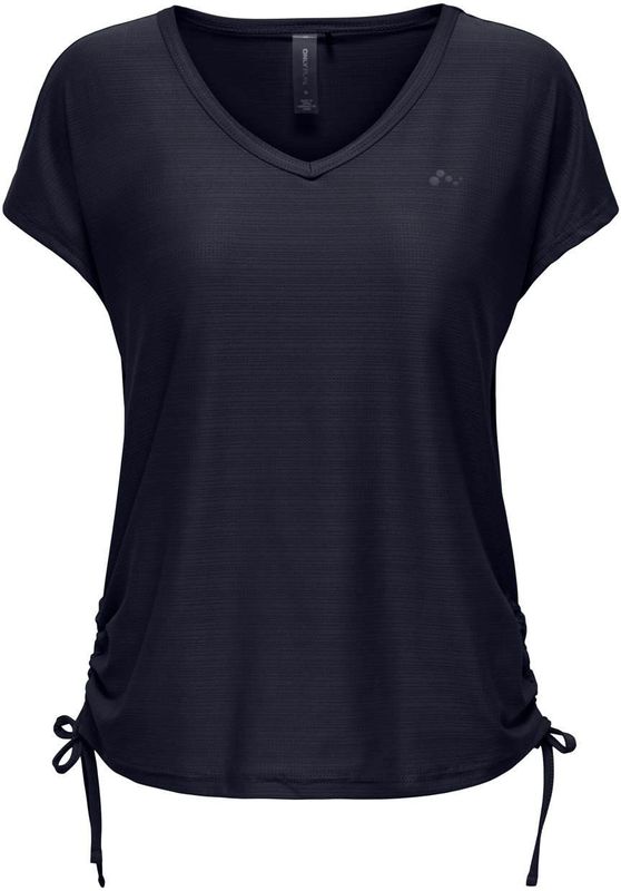 Only Play - Mila SS Training Shirt - Donkerblauw - Dames - Loose Fit
