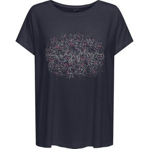 ONLY PLAY - T-shirt - Marineblauw - Viscose - Korte Mouwen - Ronde Hals