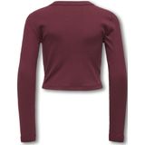 ONLY - KOGBINA LIFE O-NECK TOP - T-shirt - Cabernet