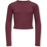 ONLY - KOGBINA LIFE O-NECK TOP - T-shirt - Cabernet