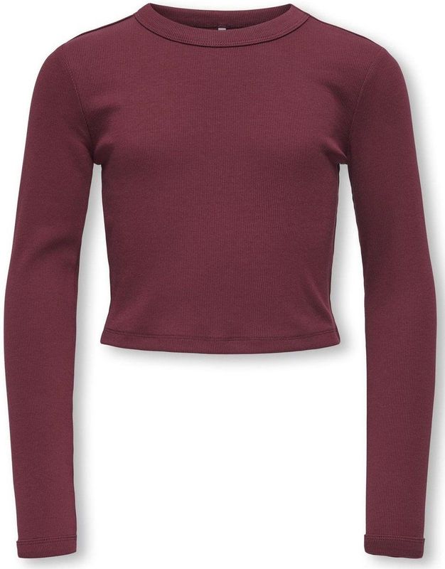 ONLY - KOGBINA LIFE O-NECK TOP - T-shirt - Cabernet