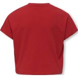 KIDS ONLY GIRL - T-shirt - Rood - Korte Mouwen - Ronde Hals