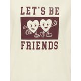 KIDS ONLY - T-shirt - Ecru - Korte Mouwen - Ronde Hals - 100% Katoen