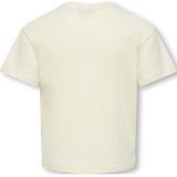 KIDS ONLY - T-shirt - Ecru - Korte Mouwen - Ronde Hals - 100% Katoen