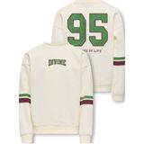 Kids Only - Koghella Life LS O-Neck Loose Print - Sweater - Off-White