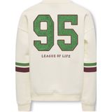 Kids Only - Koghella Life LS O-Neck Loose Print - Sweater - Off-White