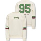 Kids Only - Koghella Life LS O-Neck Loose Print - Sweater - Off-White