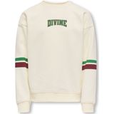 Kids Only - Koghella Life LS O-Neck Loose Print - Sweater - Off-White